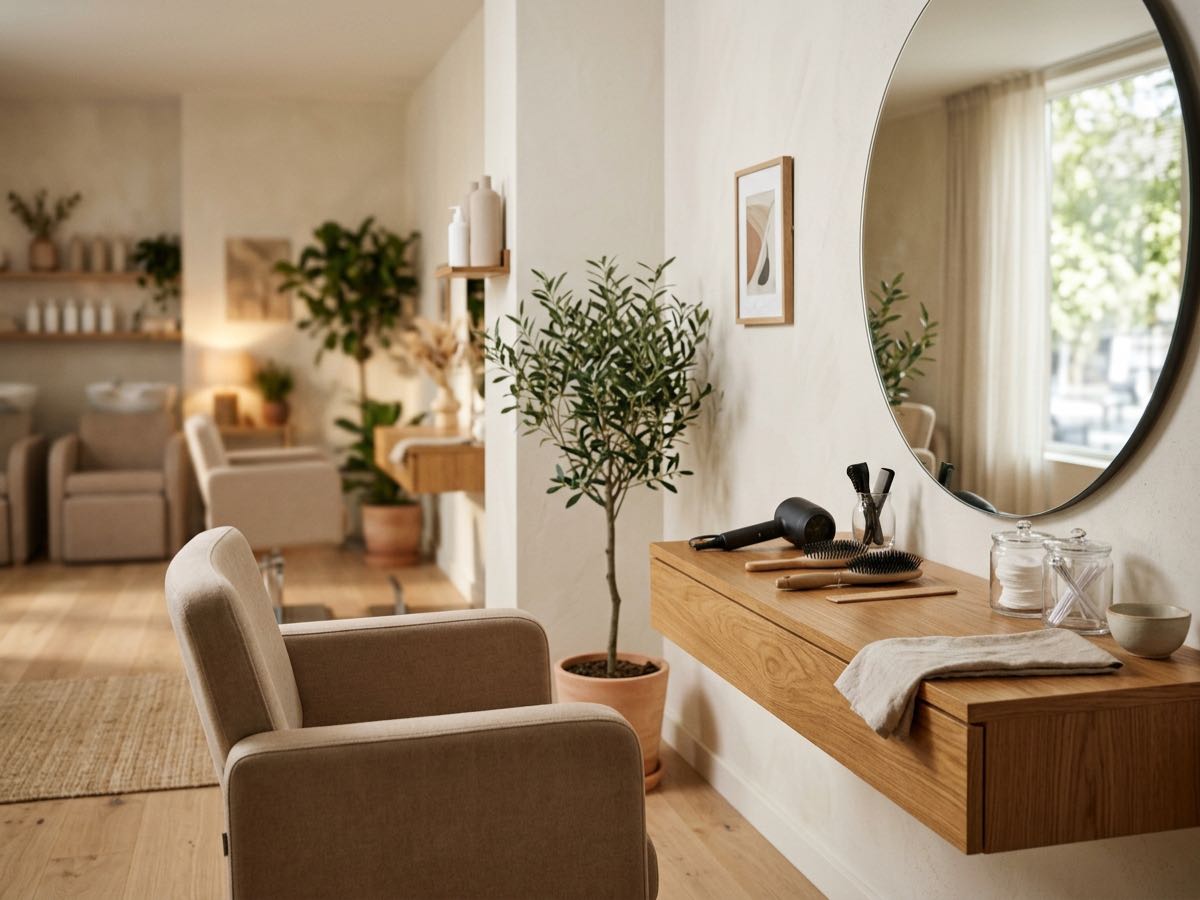 Lichte, moderne salon voor beauty en verzorging